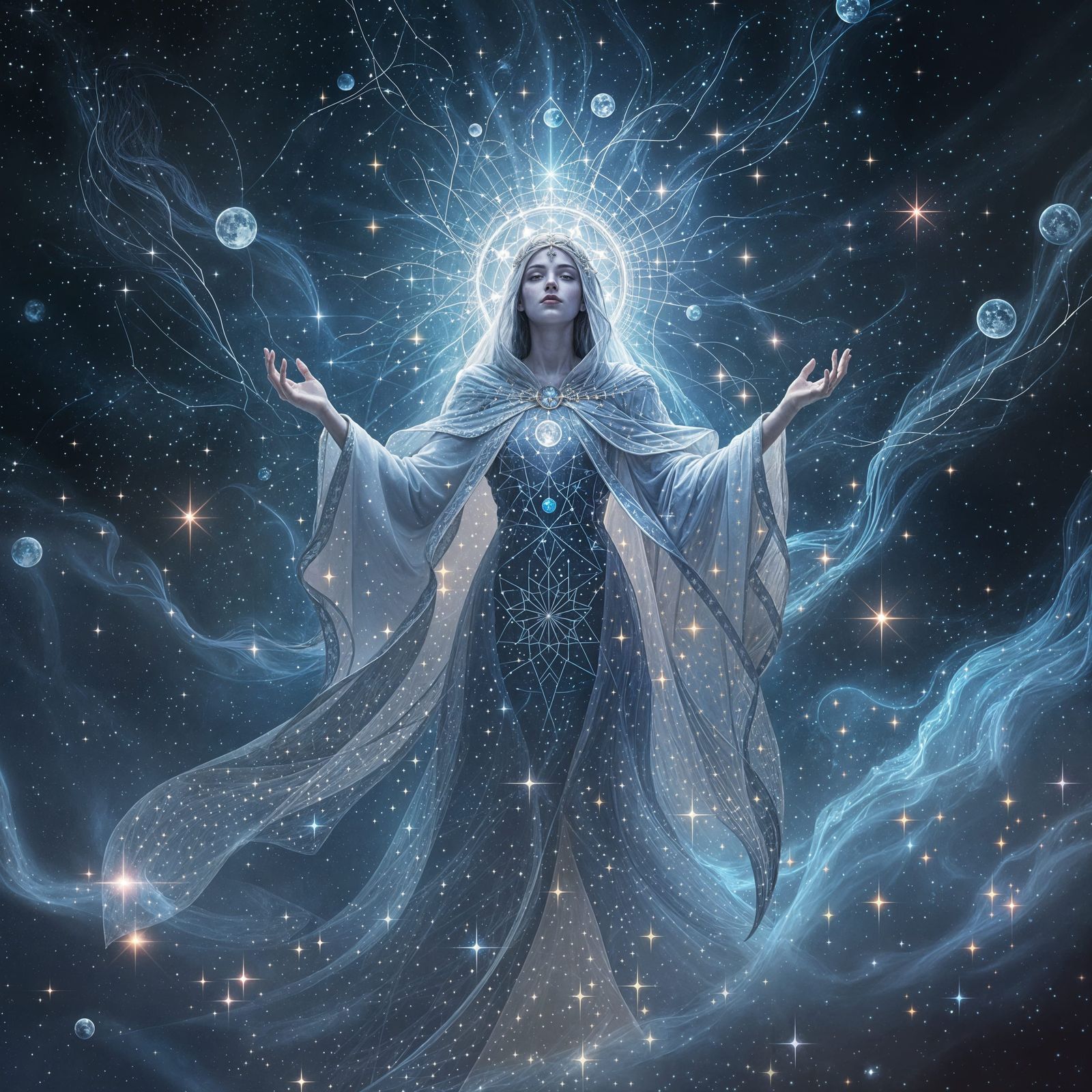 Celestial Guardian Weaves Constellations in Epic Astral Ward...