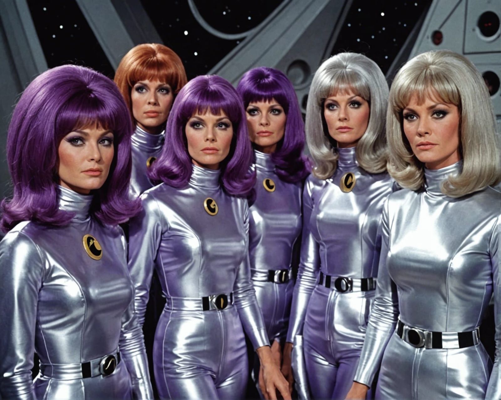 Retro Sci-Fi Moon Base Scene from 1970s UFO TV