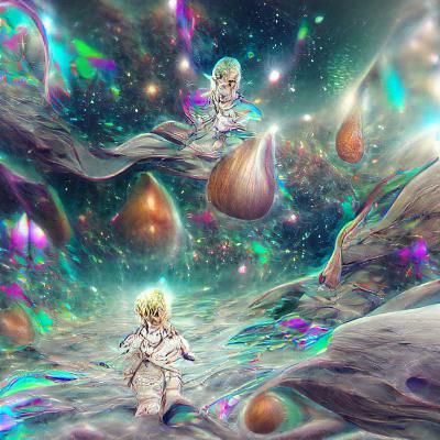Dr. Stone in Space: Cosmic Astral Illustration