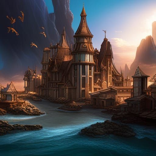 Fantastical Deep-Sea Civilization Concept Art