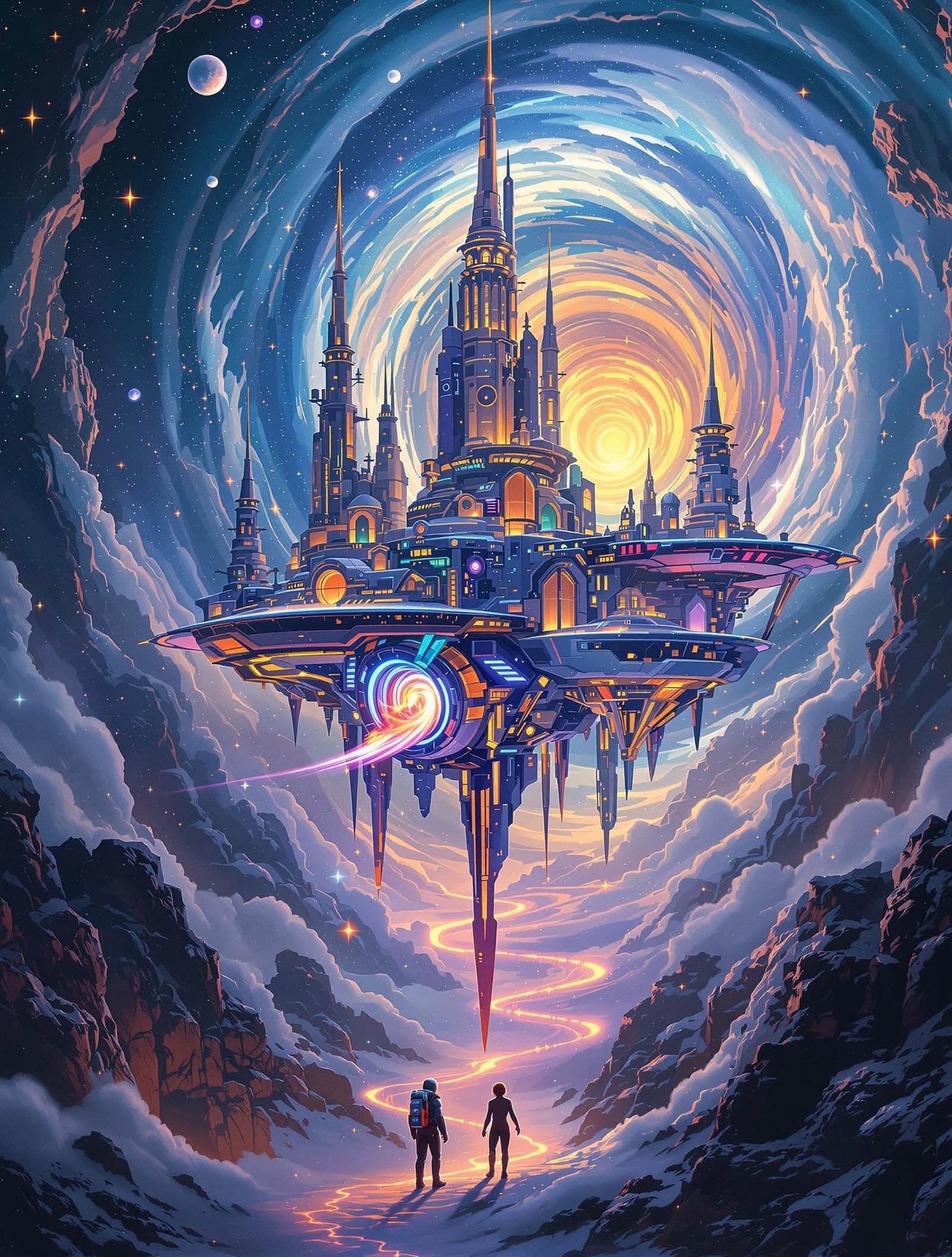 Ethereal Antigrav Ship Crafted From Superfluid Helium