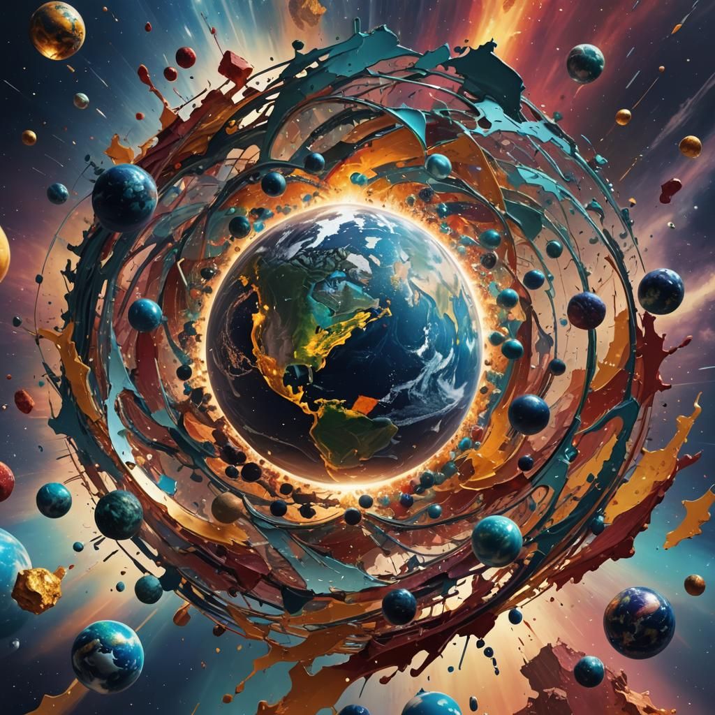 Earth in Quantum Equilibrium: Hyperrealistic Concept Art