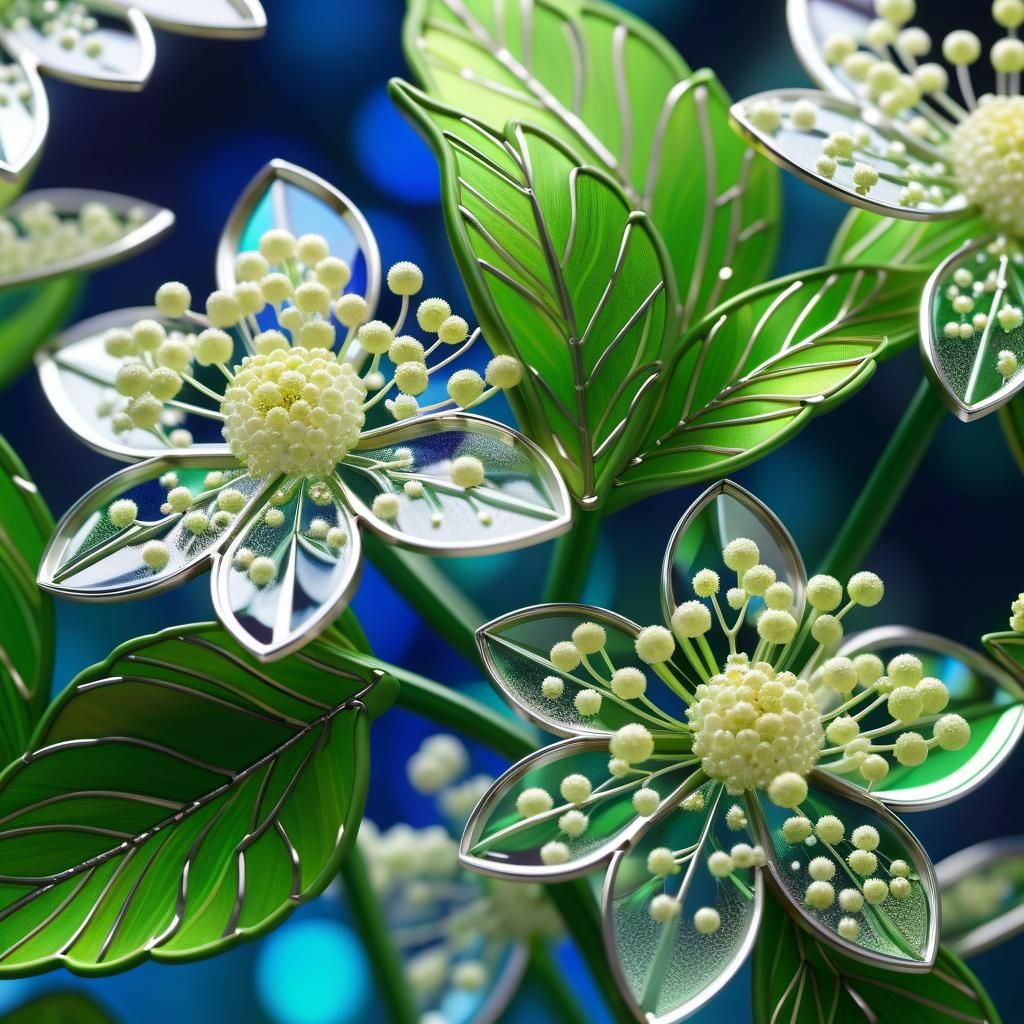 Stained glass elderflower...