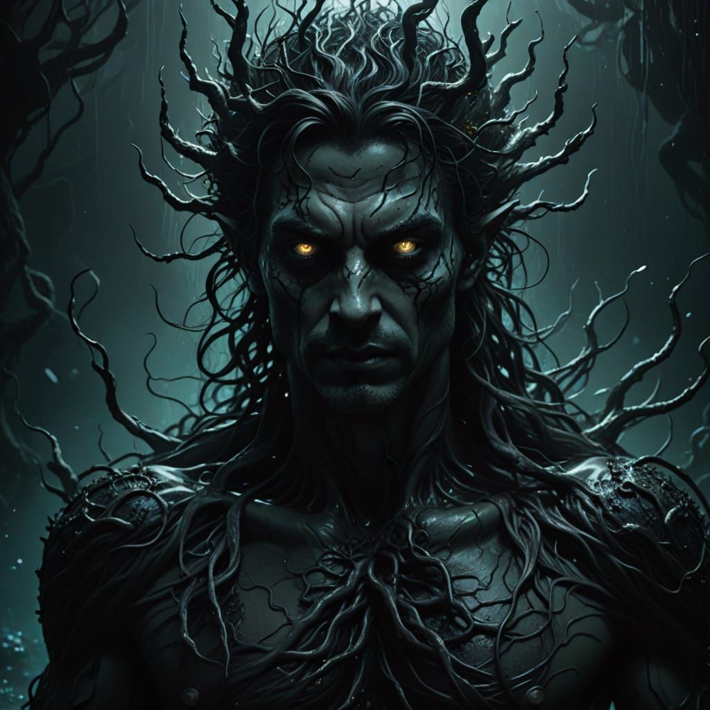 Menacing Water Fae, Twisted by Anger