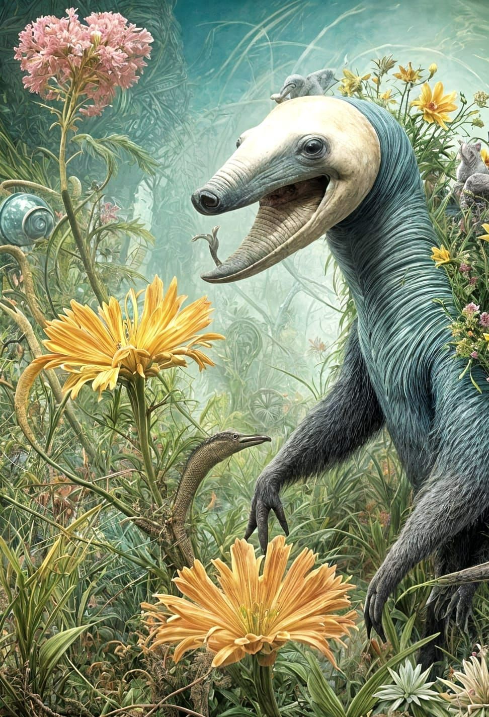 Surreal Fractal Anteater in a Dreamscape