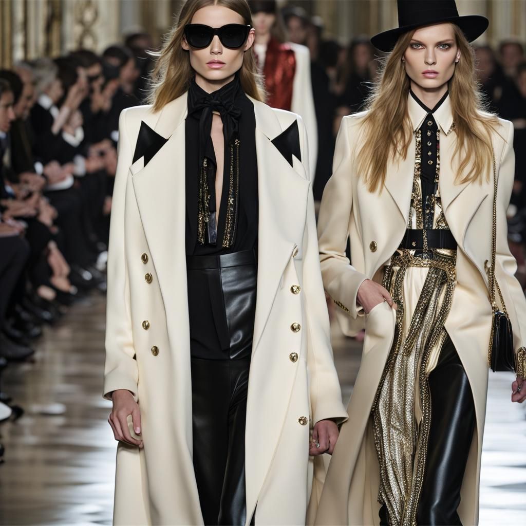 Saint Laurent's Edgy Elegance in Luxembourg