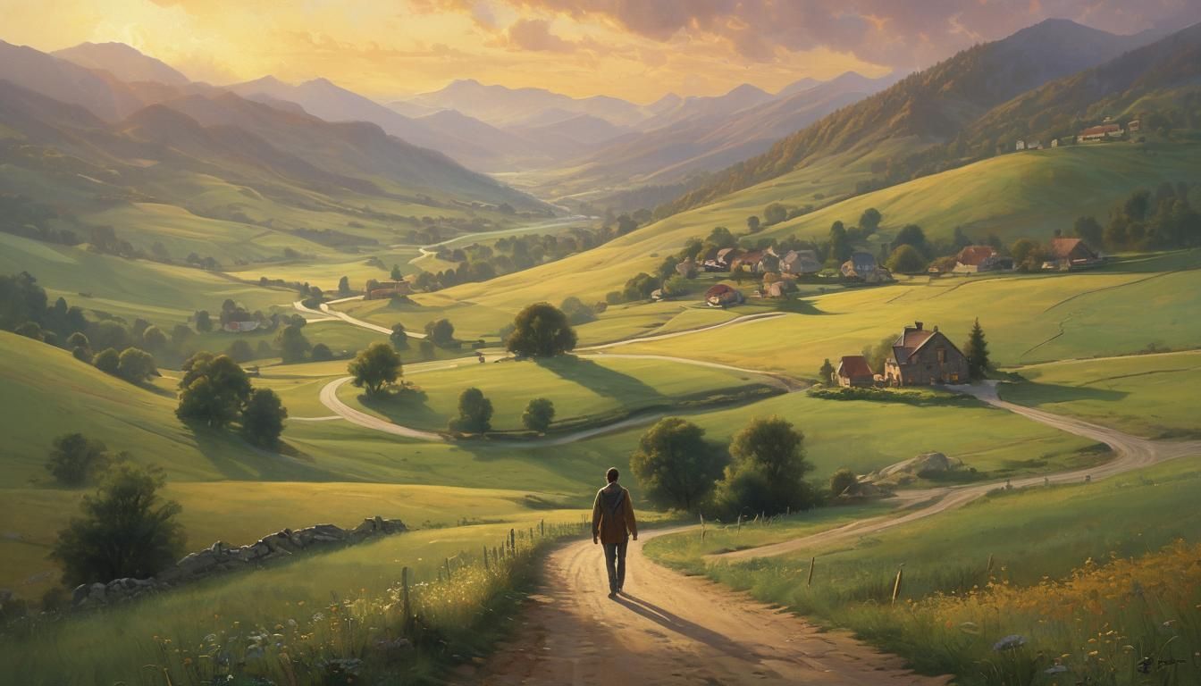 Ethereal Landscape Beckons from Small Town Edge