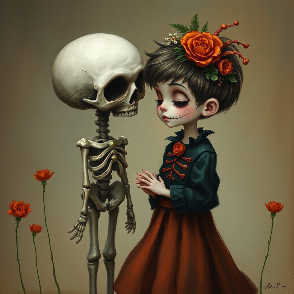 Day of the Dead: Boy and Grandmother's Soul