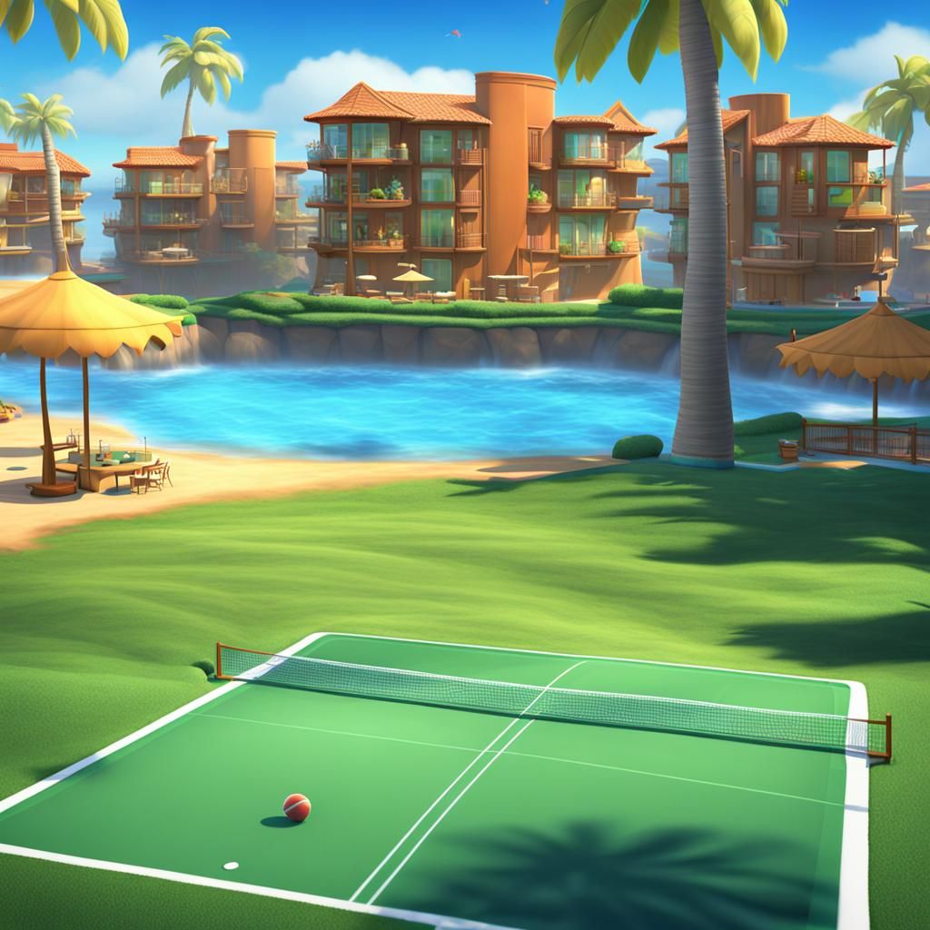 Wii Sports Resort Reimagined as 3D Digital Art