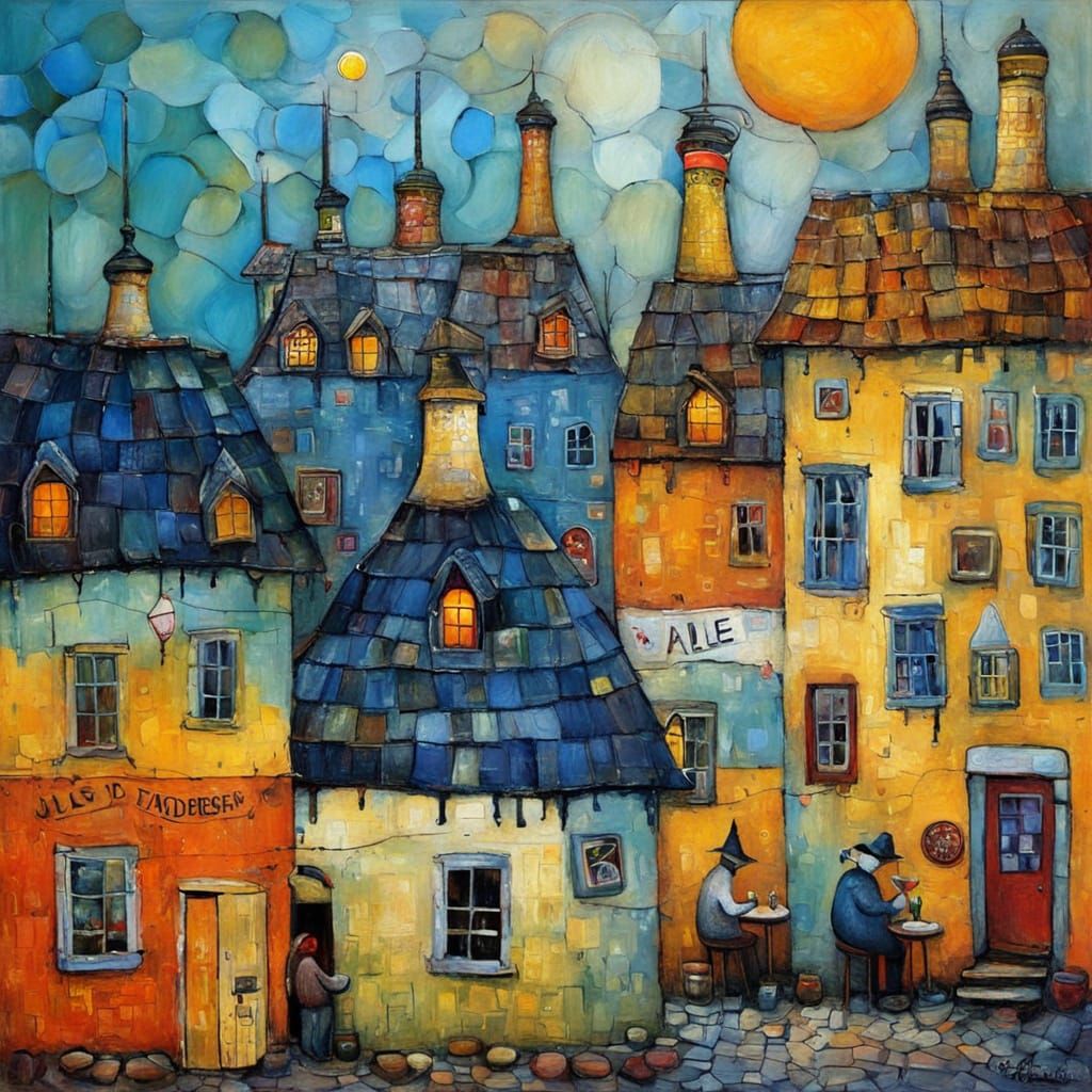 Cozy Tavern Ale Jugs: Textured Encaustic Painting