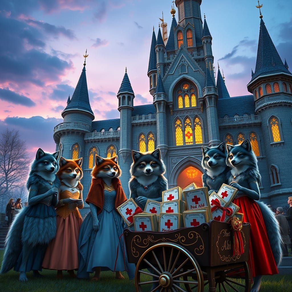 Furry Female Werewolves Sell First Aid Manuals in Enchanted ...