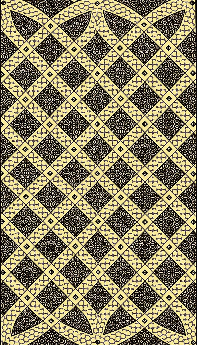 Cross Hatch Arabesque Zentangle Art