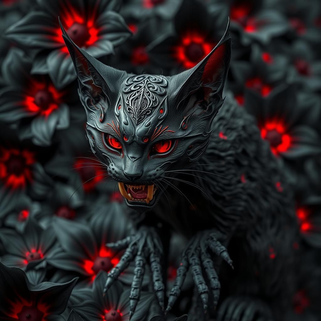 Eldritch Horror: A Black Stardust Symbiotic Cat