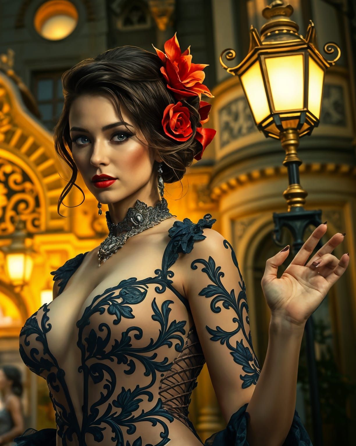 A Seductive Siren Tempts the Night