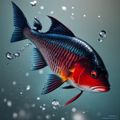 Erotic Red Snapper in Moody Cinematic Lighting