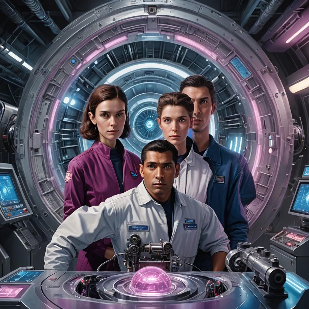 Extraterrestrials in Hangar: Hyperrealistic Concept Art