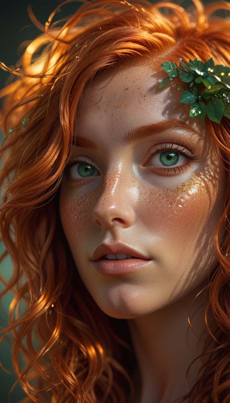 Redhead Portrait in Golden Hour Light