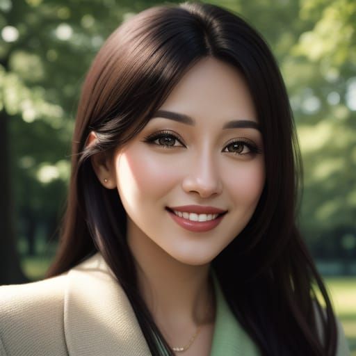 Monica Smiling in Sunlight: Portrait Photography