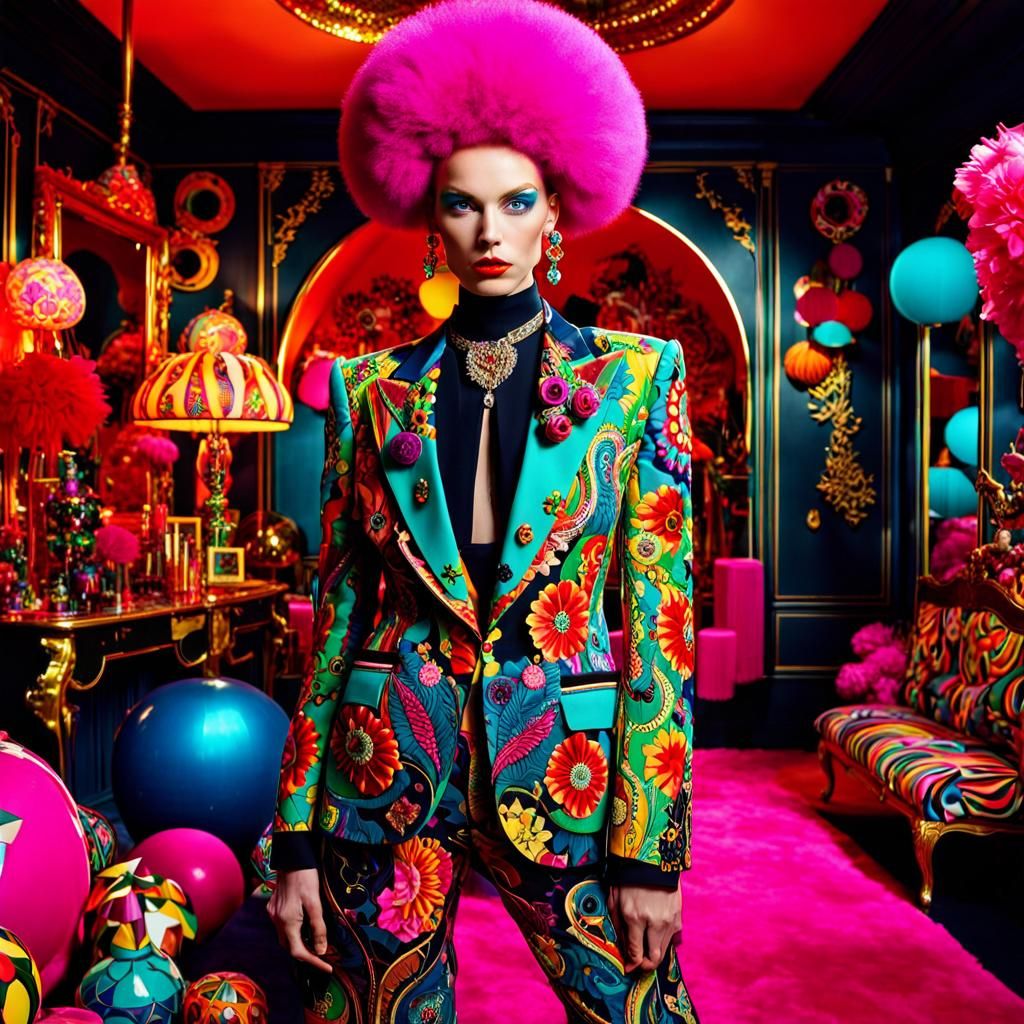 Psychedelic Maximalist Fashion Editorial