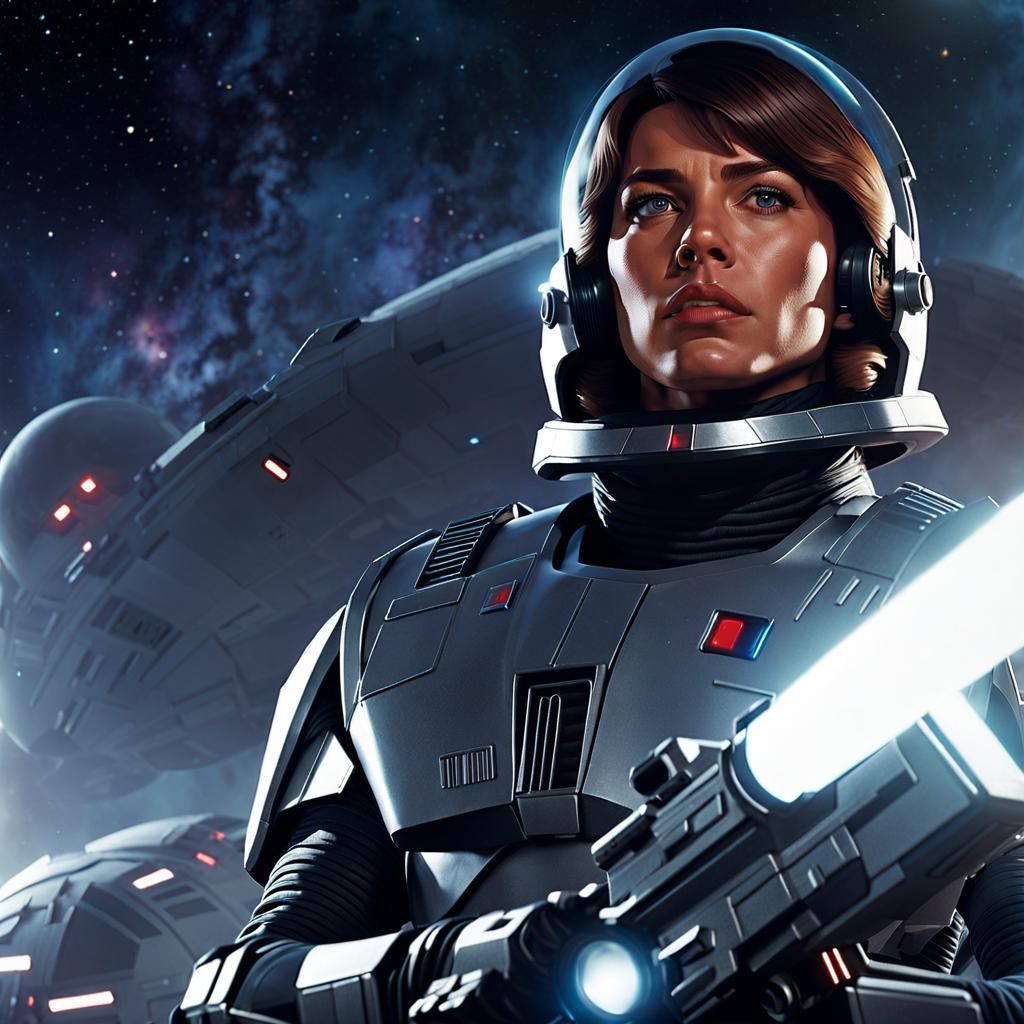 Space Troopers in Combat Suits: 8K Resolution