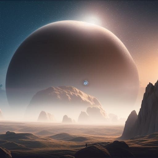 Epic Exoplanet Digital Matte Painting