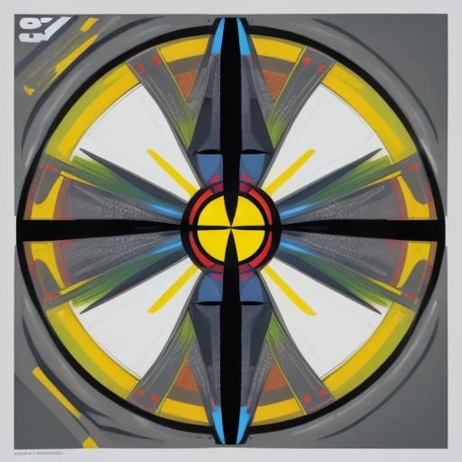 Neck Brace in Pop Art Screen Print Style