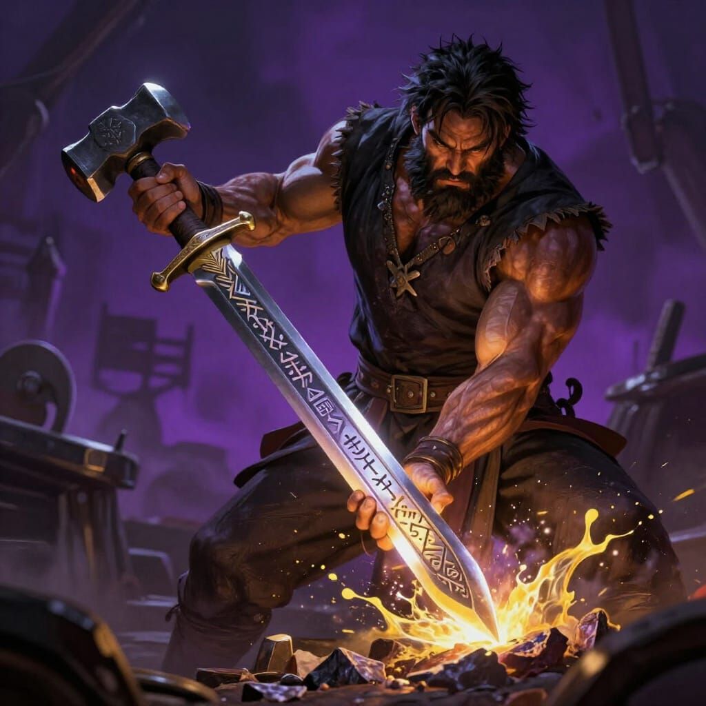 Master Blacksmith Forges God-Worthy Sword for King