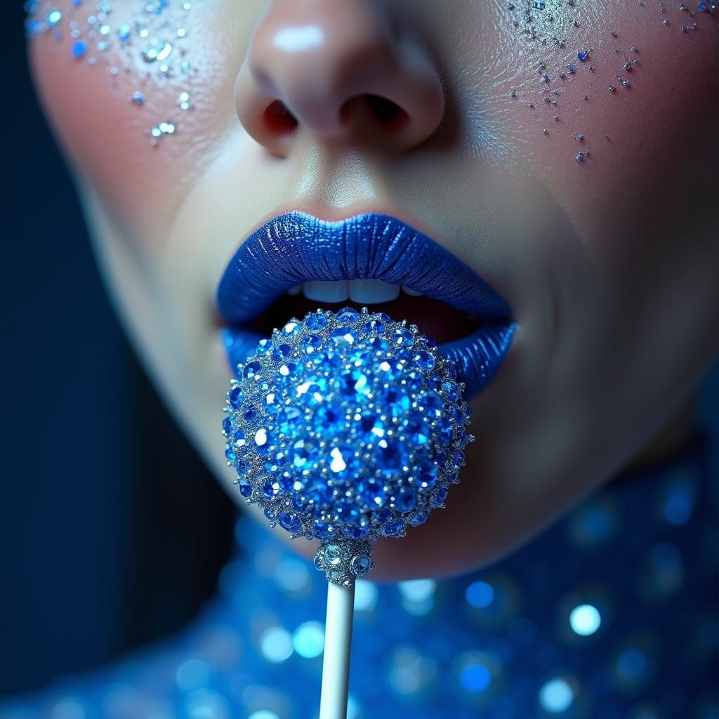 A highly detailed illustration featuring a stunning Caucasia...