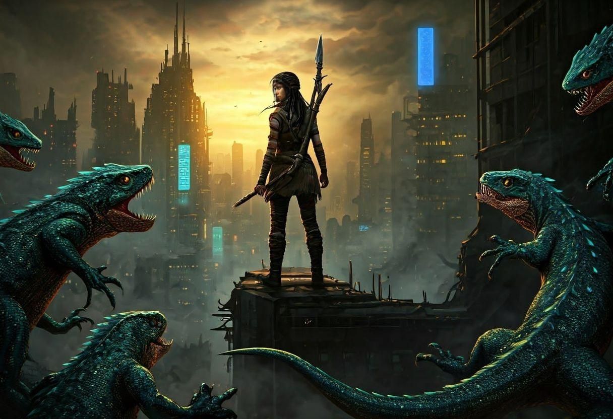 Dark Future Survivor with Lizard Minions