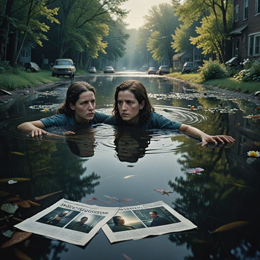 Hyper-Realistic Double Exposure Photography of Pisces Zodiac...