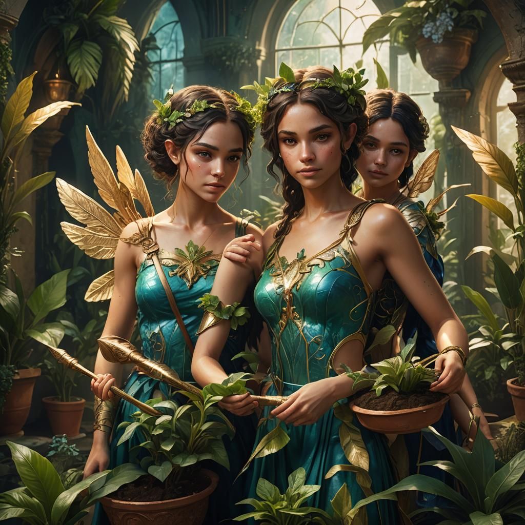 Angelic Gardeners: Fantasy Art in Unreal Engine 5