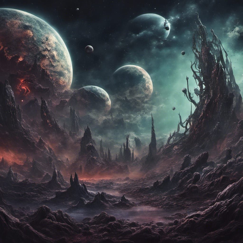 Cosmic Horror: Devourer of Planets in Deep Color