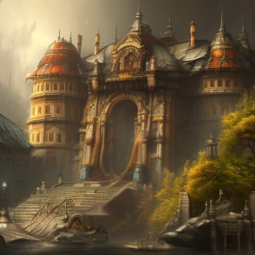 Treehouse City: Epic Digital Matte Painting