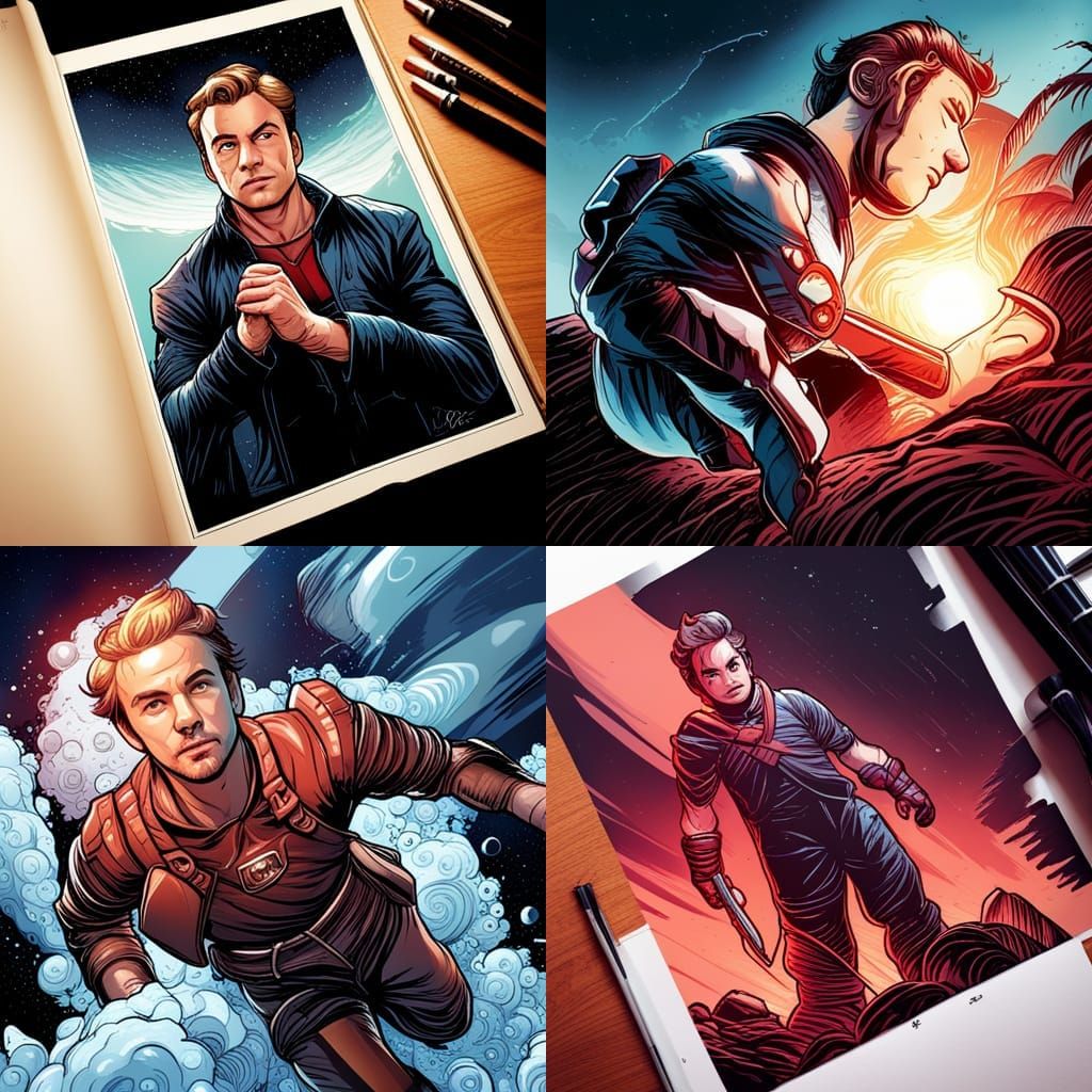 Mario Götze as Comic Book Art