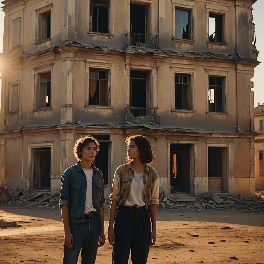 Golden Sunset: Rubi and Alexandre at the Horizon