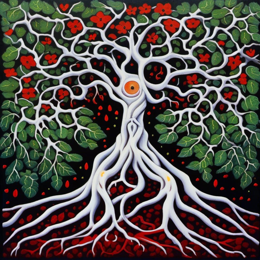 Concept drawing of old Irish Tree