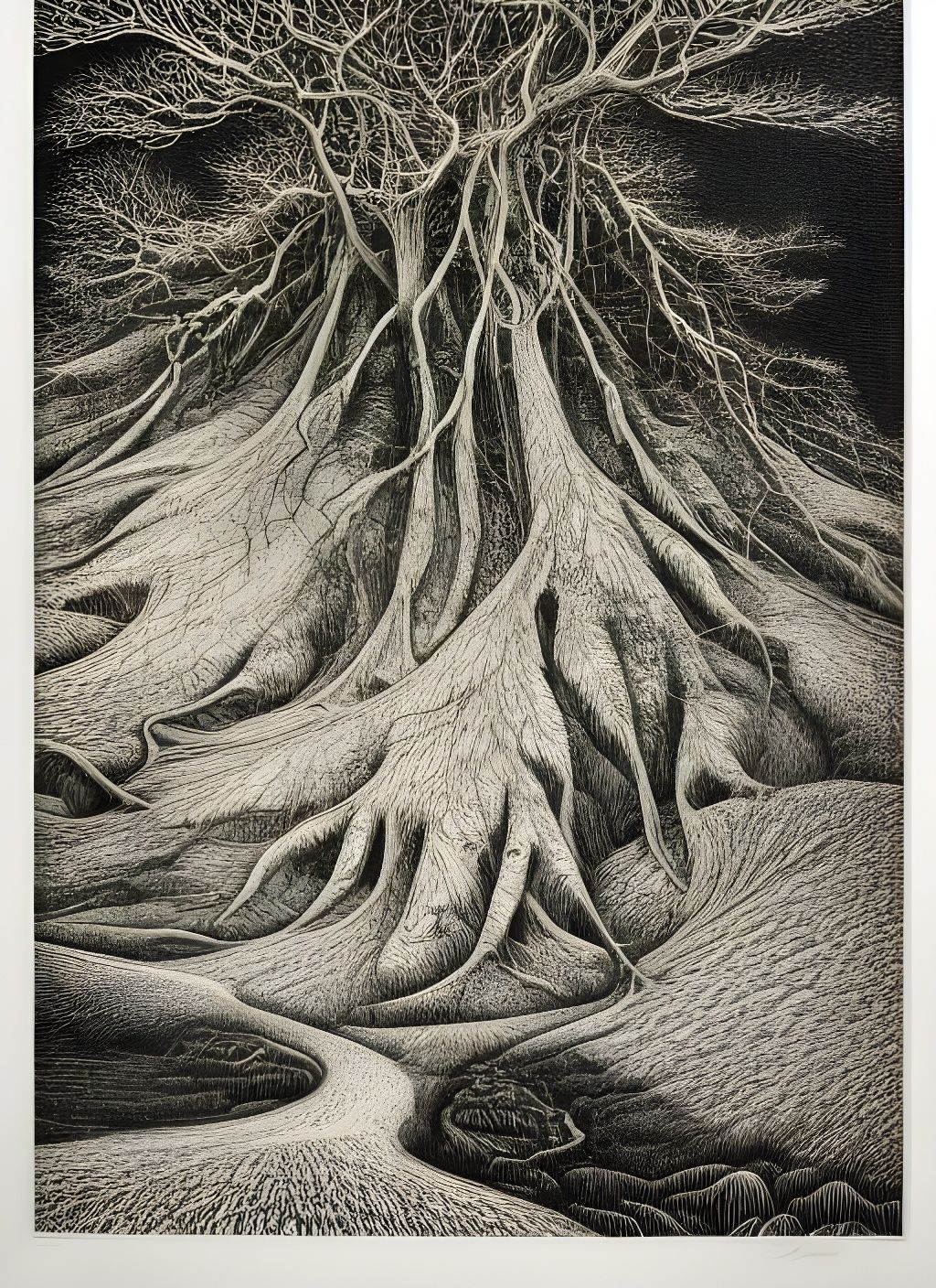 Hyperdetailed Etching of Mother Nature