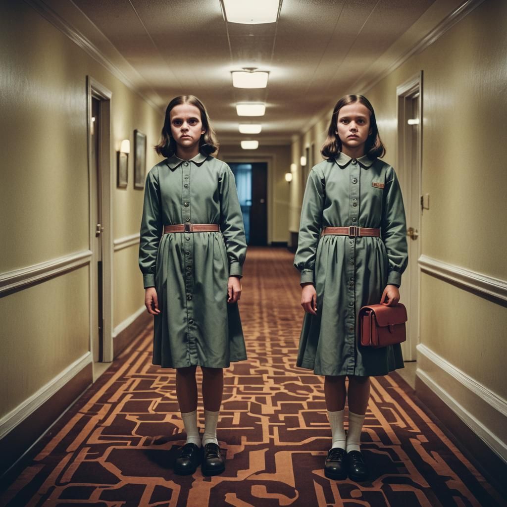 The Shining Twins Cinematic Hotel Scene