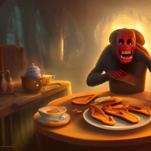 Nightmare Toast: A Fantastical Breakfast Table