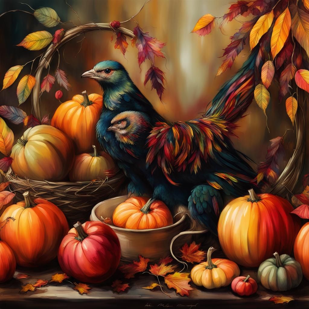 Watercolor Sunset Portrait in Soft Volumetric Lighting