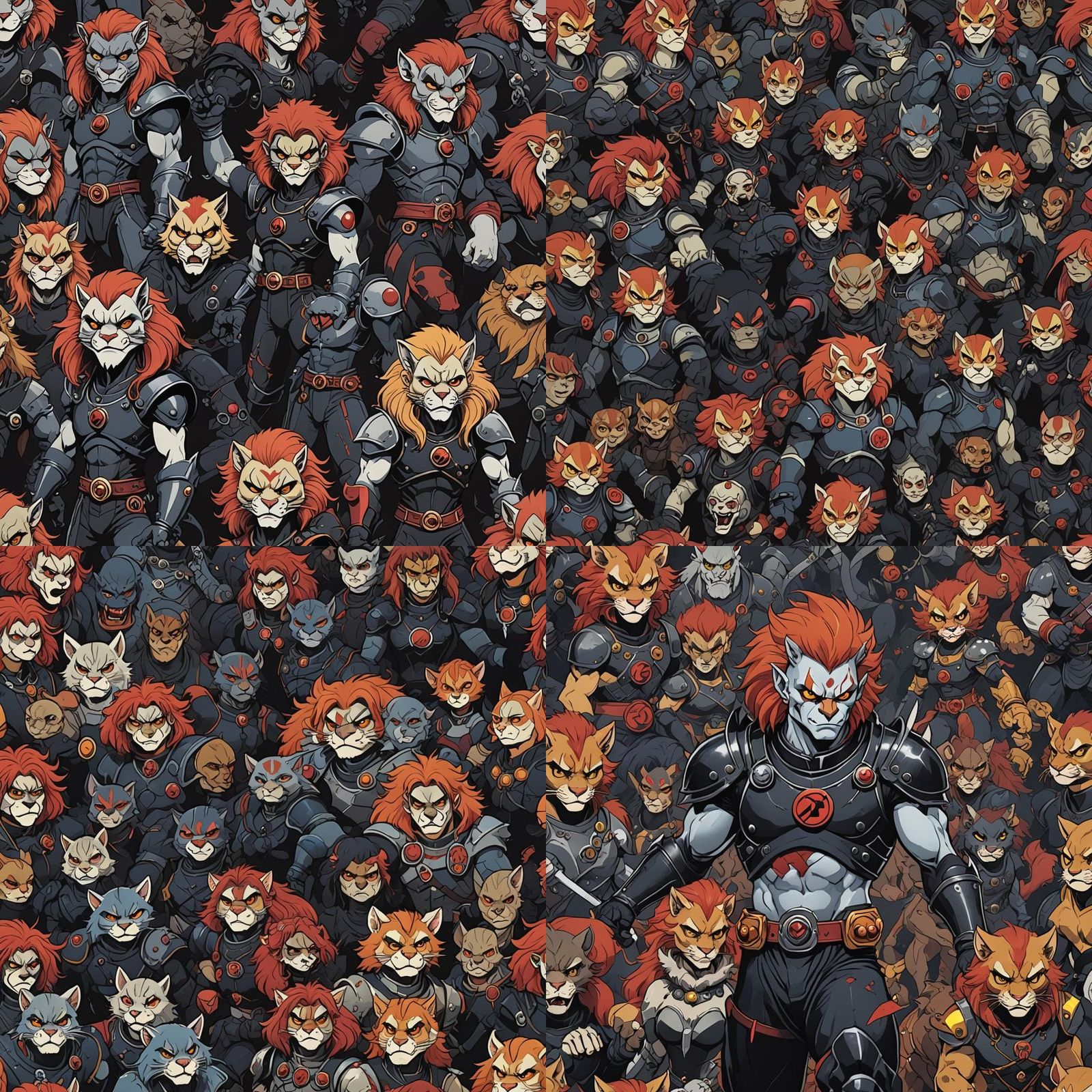 Thundercats Reimagined in Goth Style