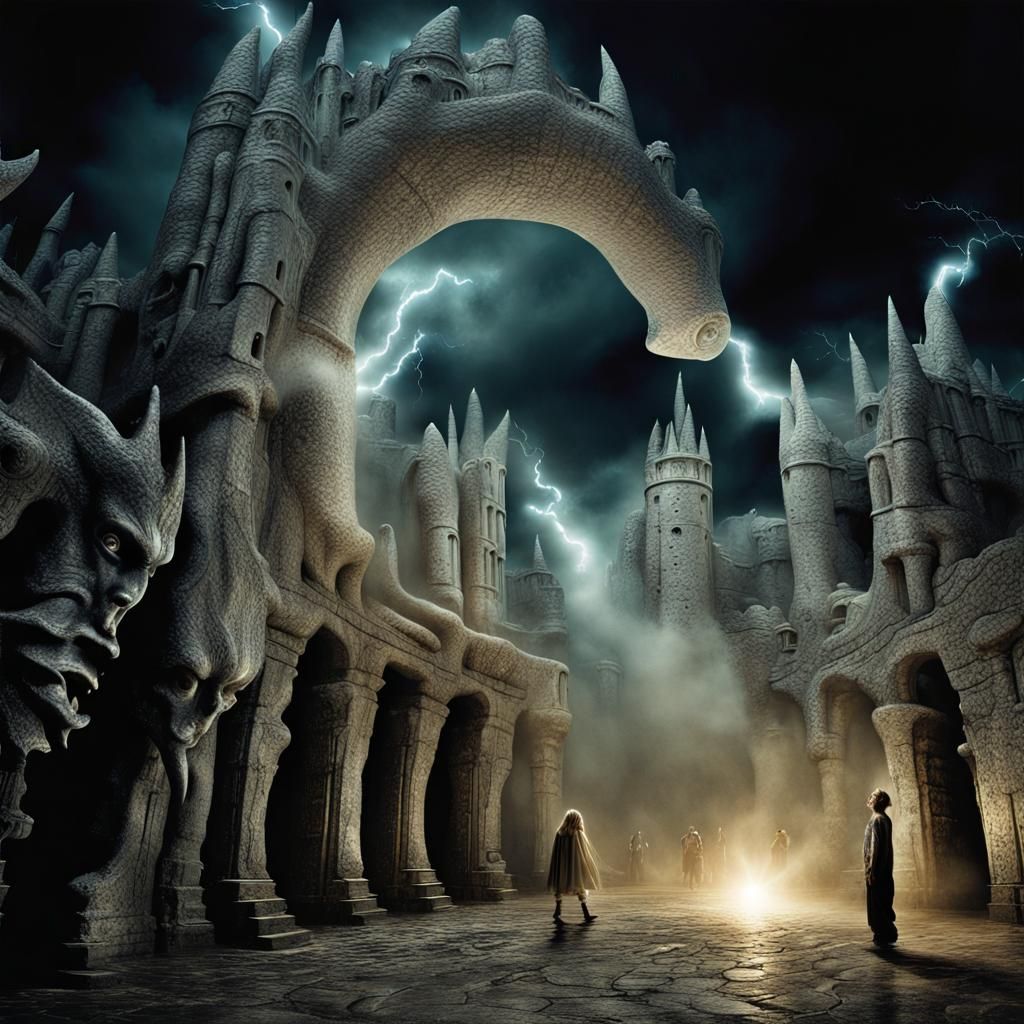 Giants Running in a Mystic Labyrinth