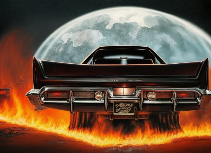 Demonic 1971 Lincoln Continental in Hellscape