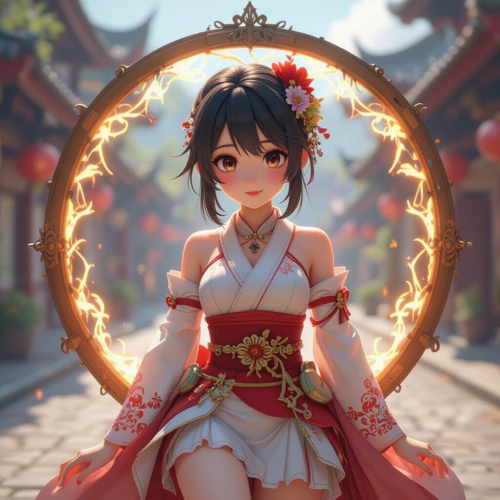 3D Anime Art of Life's Ups and Downs