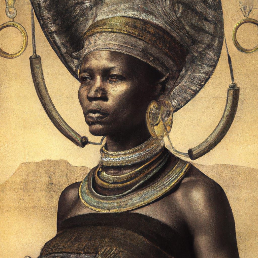 Bantu Scholar in Gunpowder Age: Detailed Artwork