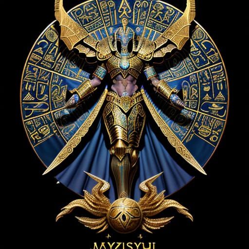 Intricately Detailed Ancient Egyptian Fantasy Armor