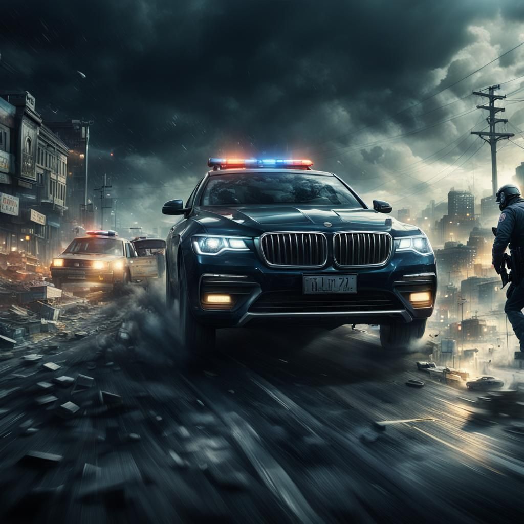 Dramatic Police Chase in Vehicle Pursuit