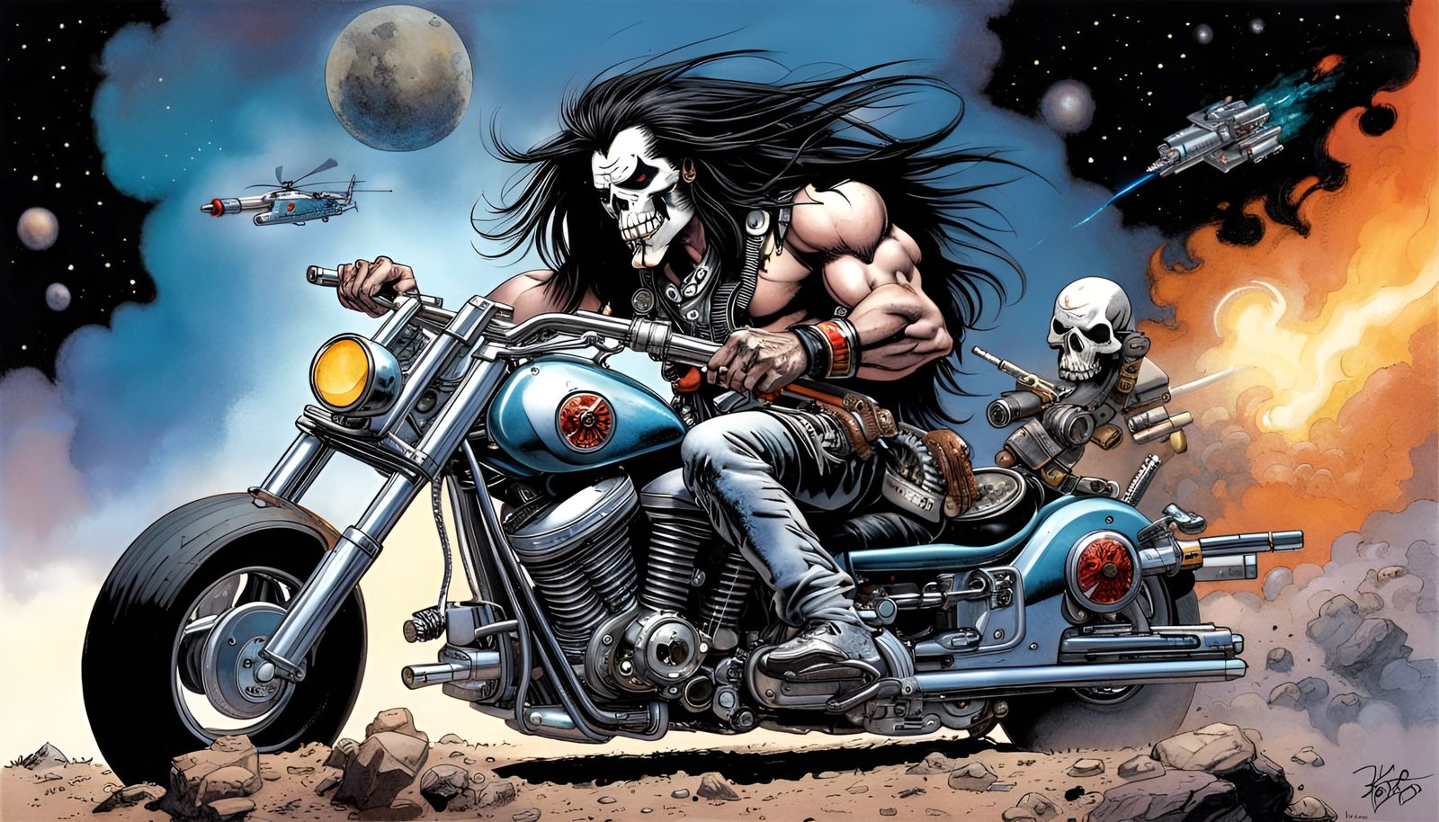 π Space Death Metal Album Cover 80s π€π»ππ€πΏ