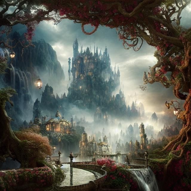 Epic Wonderland: Cinematic Digital Matte Painting
