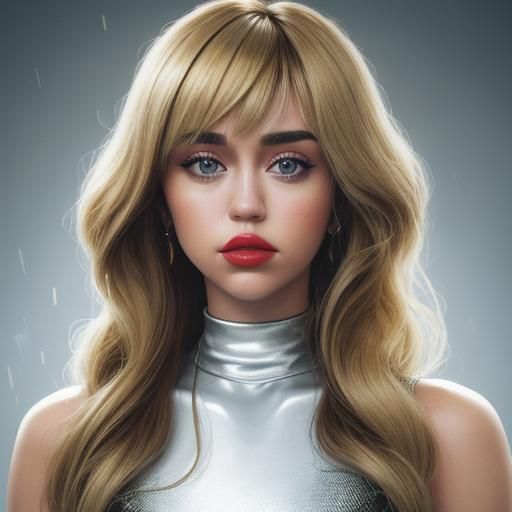 Cinematic Portrait of a Pop Star with Curls